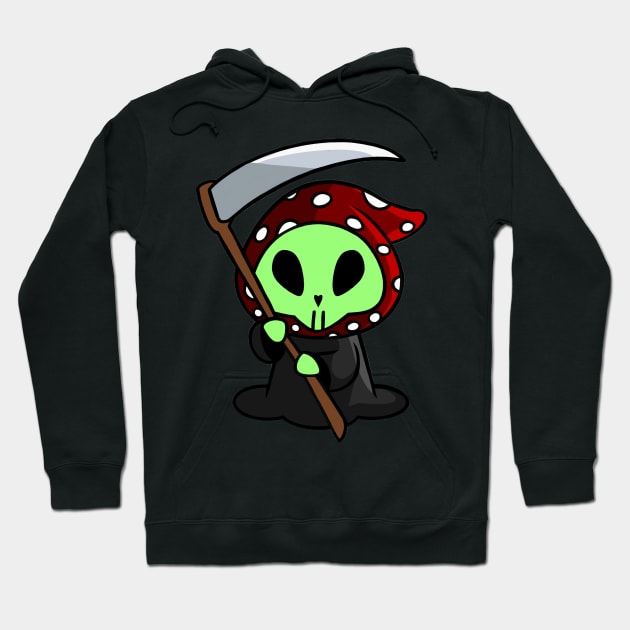 Alien Grim Reaper Mushie Hoodie by MushieCreatures